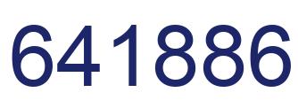 Number 641886 blue image