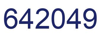 Number 642049 blue image
