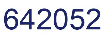 Número 642052 imagen azul
