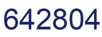 Number 642804 blue image