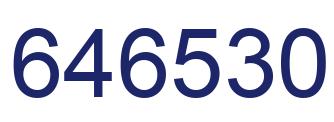 Número 646530 imagen azul