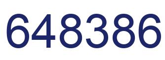 Number 648386 blue image