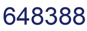 Number 648388 blue image