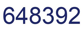 Number 648392 blue image