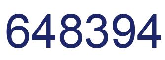 Number 648394 blue image