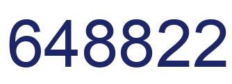 Number 648822 blue image