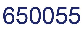 Número 650055 imagen azul