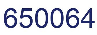Número 650064 imagen azul