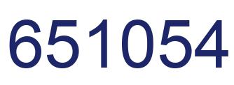 Número 651054 imagen azul