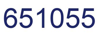 Number 651055 blue image
