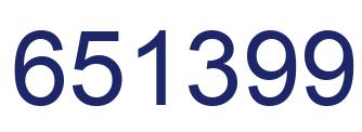 Número 651399 imagen azul