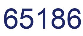 Number 65186 blue image