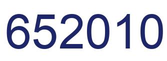 Número 652010 imagen azul
