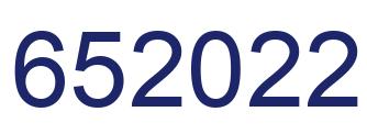 Número 652022 imagen azul