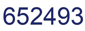 Número 652493 imagen azul