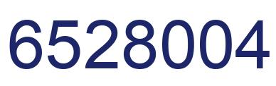 Number 6528004 blue image