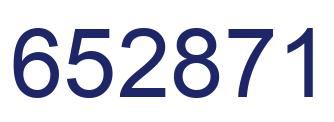 Número 652871 imagen azul