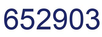 Número 652903 imagen azul