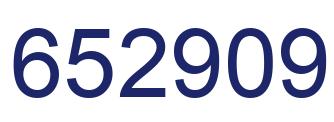 Número 652909 imagen azul