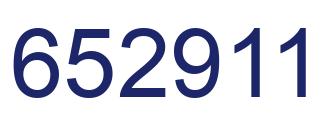 Número 652911 imagen azul