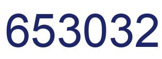 Number 653032 blue image