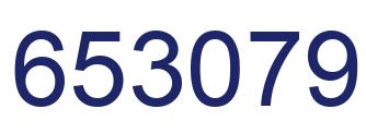 Number 653079 blue image