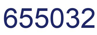 Number 655032 blue image