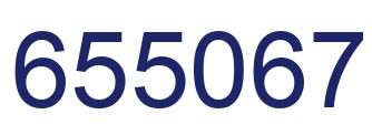 Number 655067 blue image