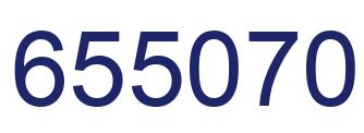 Number 655070 blue image
