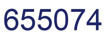 Number 655074 blue image