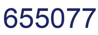 Number 655077 blue image