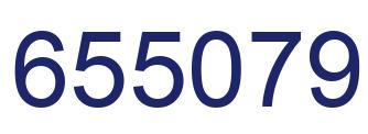 Number 655079 blue image
