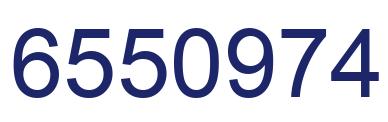 Number 6550974 blue image