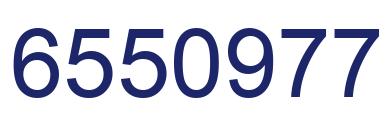 Number 6550977 blue image