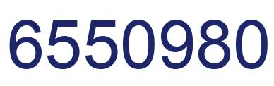 Number 6550980 blue image