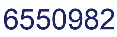 Number 6550982 blue image