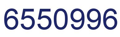 Number 6550996 blue image