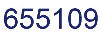 Number 655109 blue image