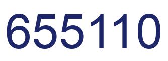 Number 655110 blue image