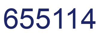 Number 655114 blue image