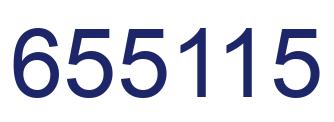 Number 655115 blue image
