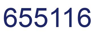 Number 655116 blue image