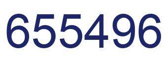 Number 655496 blue image