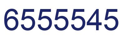 Number 6555545 blue image