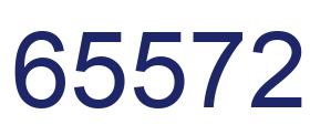 Number 65572 blue image