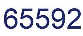 Number 65592 blue image