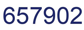 Número 657902 imagen azul