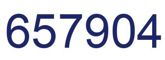Número 657904 imagen azul