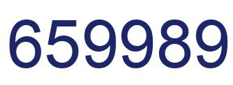 Número 659989 imagen azul