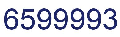 Número 6599993 imagen azul